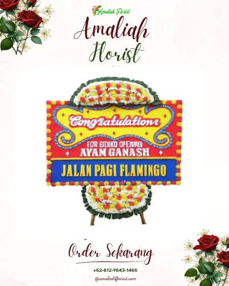 Sewa Papan Bunga Danowudu